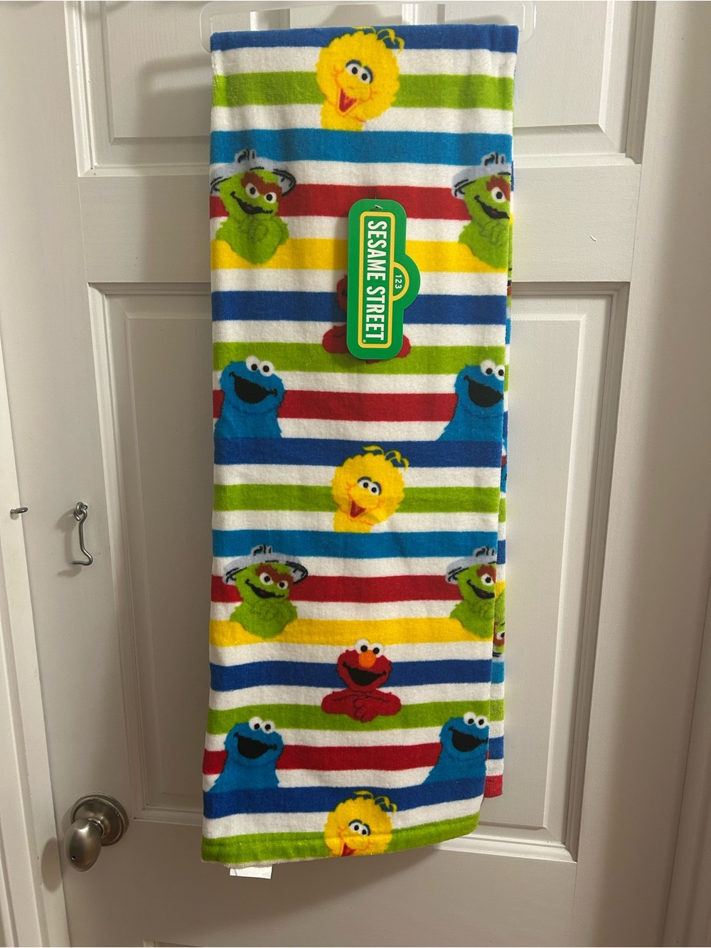 NWT Sesame Street beach towel Ernie Grouch